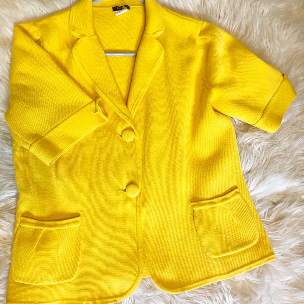 Yellow petite blouse